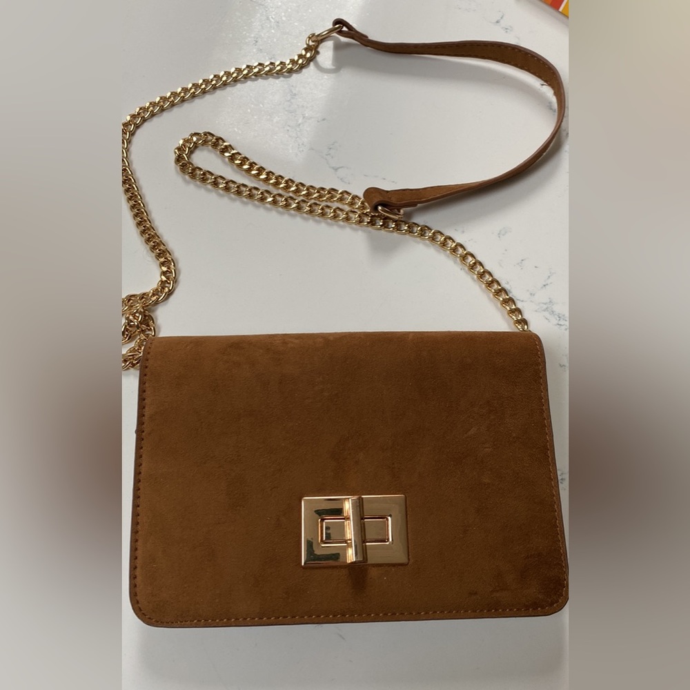 Brown purse with strap